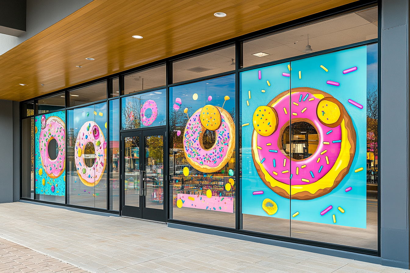 Украшение витрин плёнкой Алматы